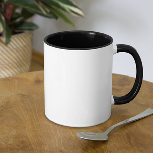 Open image in slideshow, Contrast Coffee Mug - white/black
